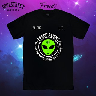 เสื้อยืดเสื้อยืด SoulStreet Clothing ลาย SPACE ALIEN  ขนาด M-4XL