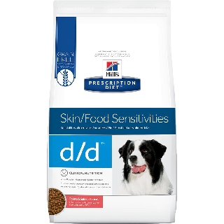 Hills Prescription Dog d/d Skin Support อาหารเม็ด 3.63 KG อาหารสุนัข สูตรมันฝรั่งแซลมอน   สุนัข    (2 Unit)