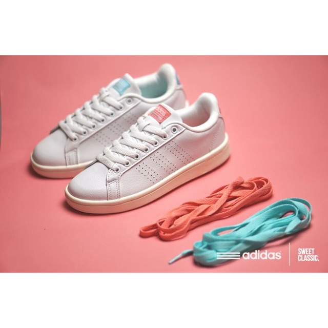 Adidas neo advantage clean haze coral pink best sale