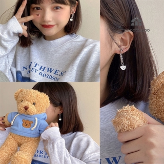 ต่างหูแฟชั่น แบบโซ่ยาว ประดับจี้รูปหมี สำหรับผู้หญิง