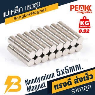 ภาพขนาดย่อของภาพหน้าปกสินค้าแม่เหล็กเม็ดแรงสูง 5x5 มม. แรงดูด 0.92 kg แม่เหล็กแรงดันสูง แม่เหล็กเม็ด PEAK magnetics BK1476 จากร้าน bangkokmagnet บน Shopee ภาพที่ 2