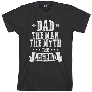 เสื้อยืดอินเทรนด์ผู้ชายอินเทรนด์ผู้หญิงเสื้อยืด พิมพ์ลาย Dad The Man The Myth The Legend ของขวัญวันพ่อ สําหรับผู้ชาย TA_