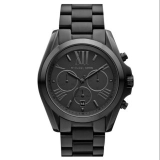 MICHAEL KORS Bradshaw Chronograph Black Dial Black Ion-plated Unisex Watch MK5550