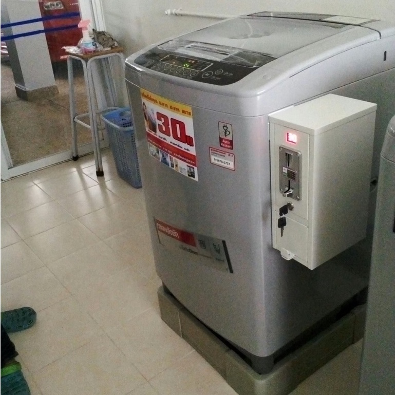 เครื่องซักผ้าหยอดเหรียญ-lg-เครื่องใหม่มือ-1-smart-inverter-ถูกที่สุด-chinnapapat-ตู้อบผ้า-พร้อมกล่องหยอดเหรียญ10