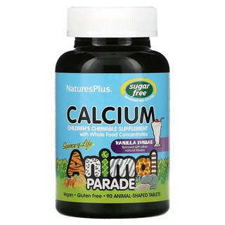 Nature s Plus Source of Life Animal Parade Calcium Sugar Free แคลเซียม แมกนีเซียม แบบเคี้ยว วิตามินเด็ก NaturesPlus