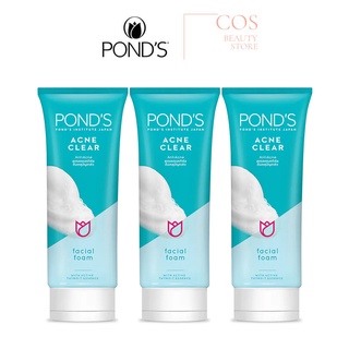 แพ็ค 6 PONDS ACNE CLEAR FACIAL FOAM(100g)พอนด์ส แอคเน่ เคลียร์ เฟเซียล โฟม (โฟมล้างหน้า ลดแบคทีเรีย)