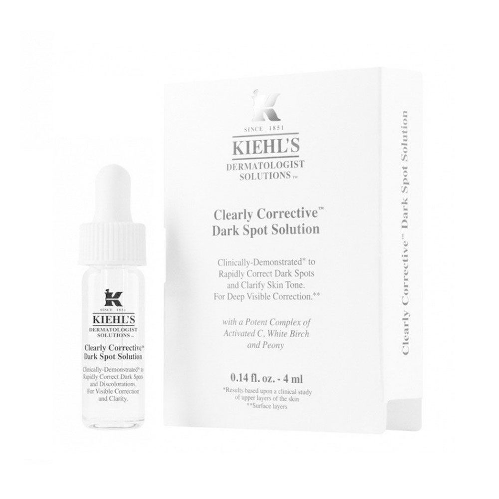 ข้อมูลเพิ่มเติมของ Kiehl's เซรั่มลดจุดด่างดำ เซรั่มลดรอยสิว Clearly Corrective Dark Spot Solution 4ml.