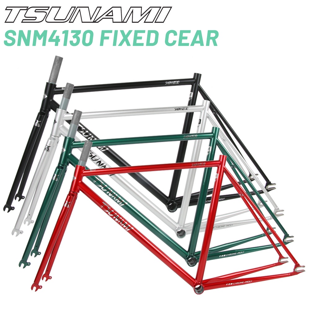 TSUNAMI Bicycle Frameset SNM4130 Fixed Gear Track Frame 700C X 52cm