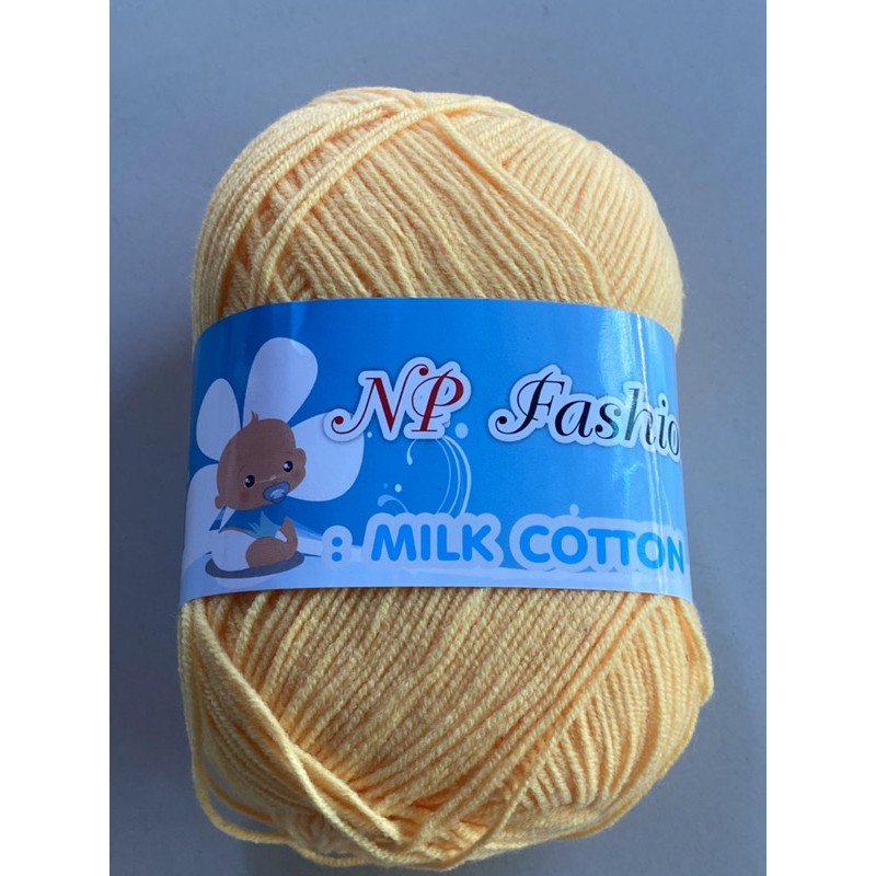 ไหมพรมcotton-milk-np-น้ำหนัก-100-กรัม