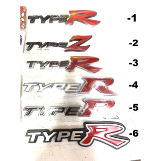 Type R โลโก้ ฮอนด้า LOGO HONDA Type Z CITY JAZZ FIT CIVIC ACCORRD CRV HRV BRV FEED