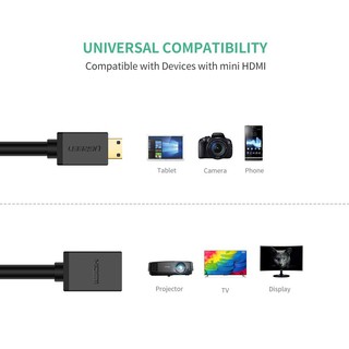 ภาพขนาดย่อของภาพหน้าปกสินค้าUGREEN Mini HDMI Adapter Mini HDMI to HDMI Female Cable Adapter Support 4K 8 Inch รุ่น 20137 จากร้าน gadgetvilla บน Shopee