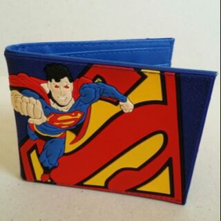 กระเป๋าสตางค์หนัง ลาย ซุปเปอร์แมน Superman ขนาด 4.5x3.5 นิ้ว