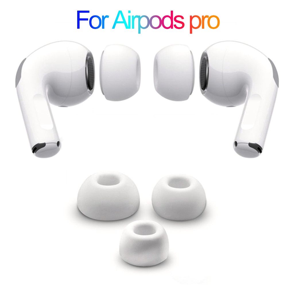 ภาพหน้าปกสินค้าจุกหูฟังซิลิโคน แบบเปลี่ยน สําหรับหูฟัง Apple Airpods Pro 3 คู่ (S+M+L) 6 ชิ้น