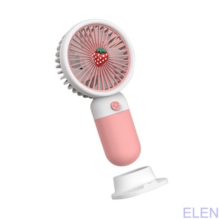 Handheld Mini Fan Rechargeable Student Study Sleeping Air Fans Running Walking Cooling Device Phone Holder for ELEN