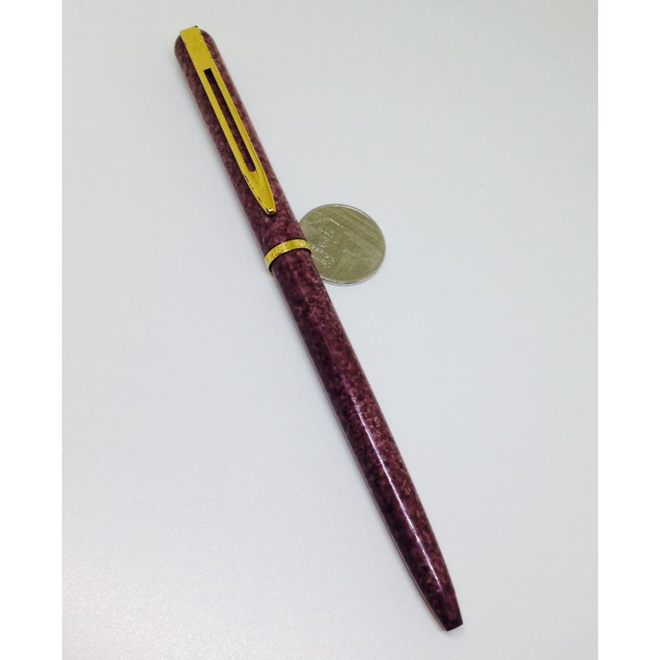 ปากกาลูกลื่น-waterman-made-in-france-ลายหินอ่อนแหนบสีทอง-มือสอง