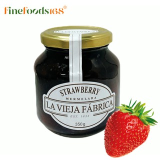 ลา เวียฮา ฟาบริกา ผลิตภัณฑ์ทาขนมปัง สตรอเบอรี่ 350 กรัม LA VIEJA FABRICA Strawberry Mermelada 350 g.