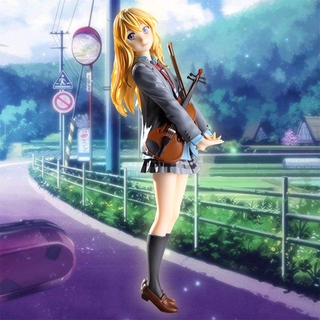 โมเดลฟิกเกอร์ PVC อนิเมะ Your Lie In April Kaori Miyazono Violin Girl 1/8 ขนาด 20 ซม. ของเล่นสําหรับเด็ก