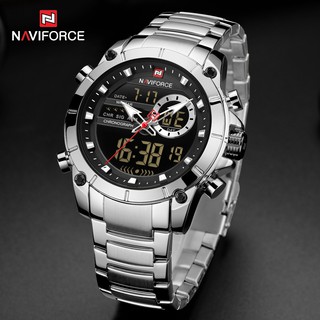 ภาพหน้าปกสินค้าNaviforce 9163 นาฬิกาข้อมือควอตซ์แฟชั่น สายแสตนเลส กันน้ํา สไตล์ทหาร สําหรับผู้ชาย ที่เกี่ยวข้อง