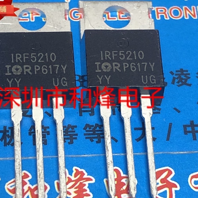 Chanzon 10 pezzi IRF5210 TO-220 Power SiC MOSFET -40A Transistor