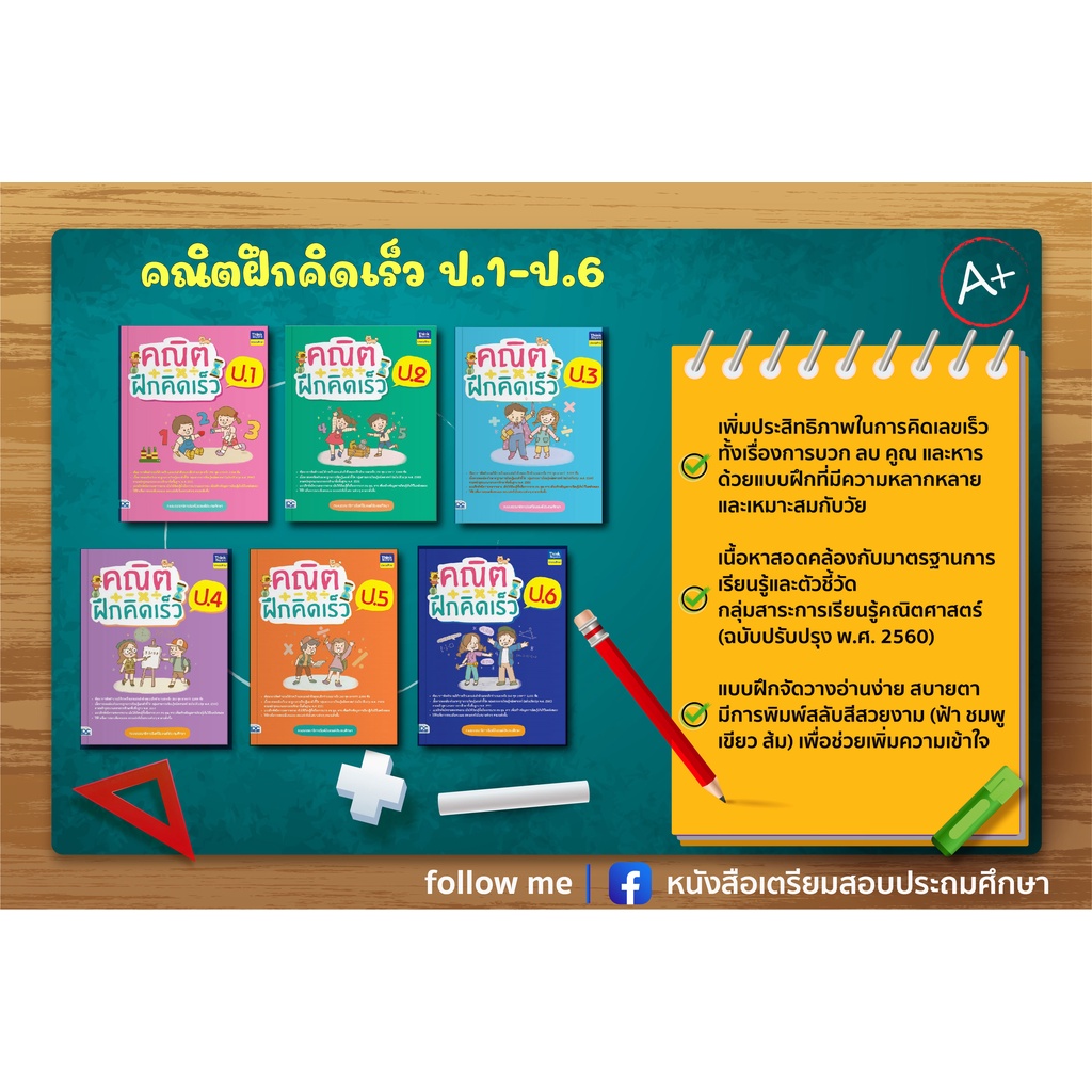 หนังสือ-คณิตฝึกคิดเร็ว-ป-1-ป-6