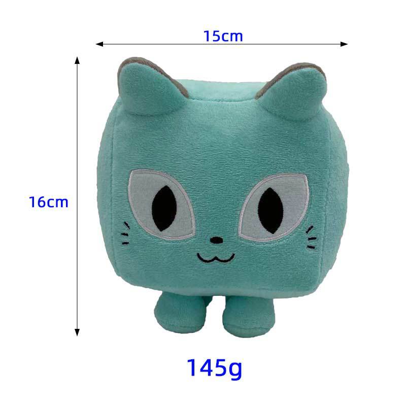 Ellen Roblox Pet Simulator X Plush Toys Square Cat Dog Dragon Stuffed