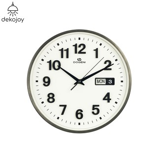 DOGENI นาฬิกาแขวน รุ่น WNM003BL นาฬิกาแขวนผนัง นาฬิกาติดผนัง อลูมิเนียม แสดงวัน สัปดาห์ Dekojoy