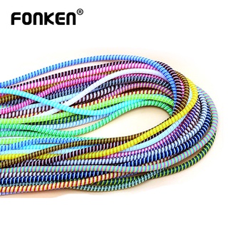 ภาพหน้าปกสินค้าFONKEN Data Line Protection Rope Cable Protector Colorful Bobbin Winder Anti-break Anti-dirt Headset Cover ซึ่งคุณอาจชอบสินค้านี้