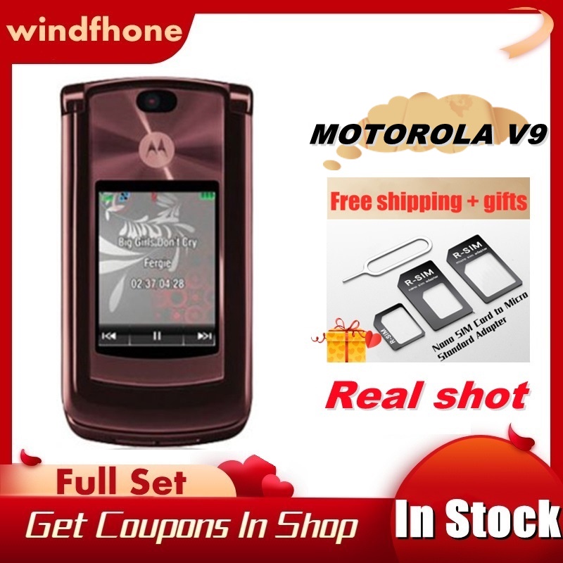 Cod โทรศัพท์มือถือ Motorola RAZR2 V9 ปลดล็อกแล้ว 2.2 นิ้ว 3G 2.0MP GSM ...