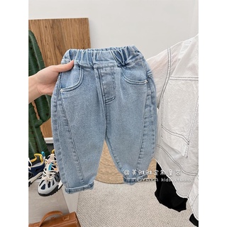 【 Babycat 】 พร้อมส่ง ลดกระหน่ํา กางเกงยีน ยืดหยุ่น เข้ากับทุกการแต่งกาย สไตล์เกาหลี ญี่ปุ่น แฟชั่นฤดูใบไม้ผลิ สําหรับเด็กผู้ชาย 2022
