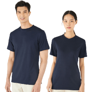 โปรโมชั่น : Yuedpao ใหม่ล่าสุด รุ่นโคตรนุ่ม ยืดแต่ไม่ย้วย ยับยากแบบไม่ต้องรีด ยืดเปล่า เสื้อยืดคอกลม เสื้อยืดสีพื้น โคตรนุ่ม Navy