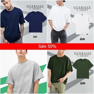 Just Say Bad ® เสื้อ Oversize สีเทา กรม เขียวมะกอก ขาว (แบบผ่าข้าง)   OB