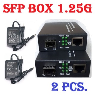 ภาพหน้าปกสินค้าSFP Box 1.25G 20KM  รองรับ SM/MM ใช้งานร่วมกับ Gbic SFP Module ที่เกี่ยวข้อง