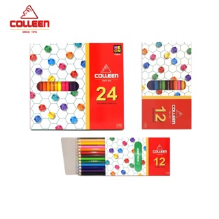 เช็ครีวิวสินค้าสีไม้คอลลีน Colleen สีคอลลีน 1 หัว ดินสอสี 12 สี / 24 สี ของแท้ พร้อมส่ง