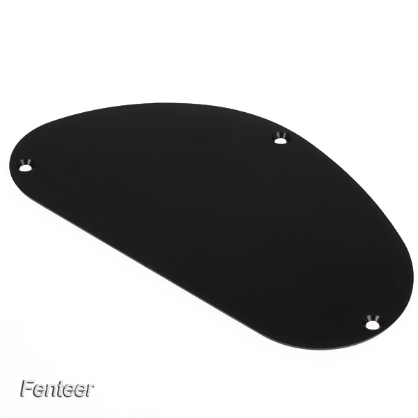 fenteer-black-smooth-duplex-electric-guitar-accessories-durable-cavity-cover-back-plate