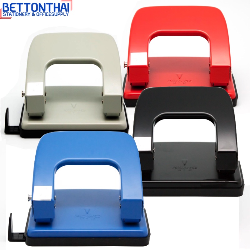 kw-trio-09120-2-hole-punch-เครื่องเจาะกระดาษ-16-แผ่น-สำหรับเข้าแฟ้ม-มีไม้วัดขนาดกระดาษ-ตุ๊ดตู่-ที่เจาะ