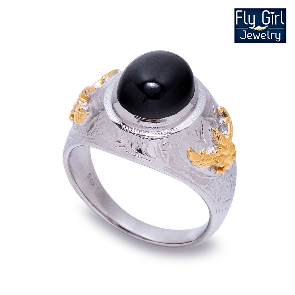 แหวนครุฑนิลแท้-garuda-ring-onyx-for-men