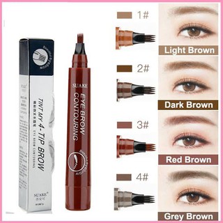 Suake Eye Brow Contouring ดินสอเขียนคิ้ว ปากกาเขียนคิ้ว ปากกาเขียนคิ้ว 4 มิติ กันน้ำ กันเหงื่อ มี 5 สีให้เลือก