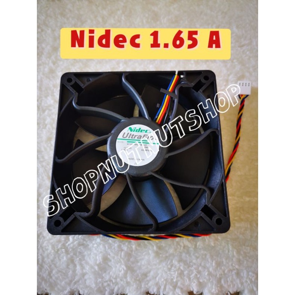 ภาพหน้าปกสินค้าพัดลม Nidec 1.65A 12V DC กินไฟน้อย FAN Asic Antminer Fan 12 CM. (  พร้อมส่ง) จากร้าน thanutchapornnut บน Shopee