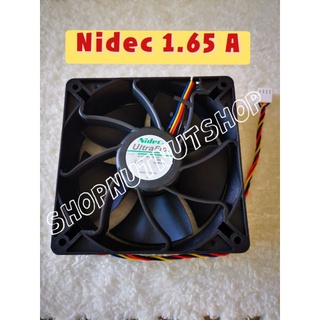 ภาพขนาดย่อของภาพหน้าปกสินค้าพัดลม Nidec 1.65A 12V DC กินไฟน้อย FAN Asic Antminer Fan 12 CM. (  พร้อมส่ง) จากร้าน thanutchapornnut บน Shopee