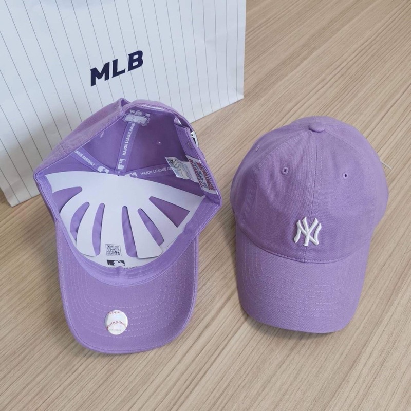 พร้อมส่ง-หมวก-ny-แท้-สีม่วง