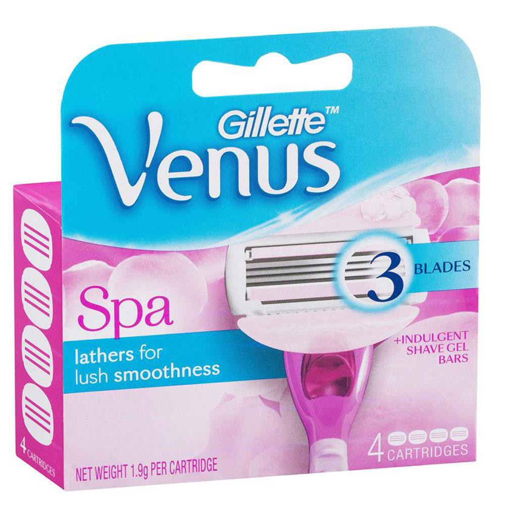 gillette-venus-spa-4-cattridges-ยิลเลตต์-วีนัส-สปา-ใบมีดโกน-สำหรับผู้หญิง-4-ชิ้น