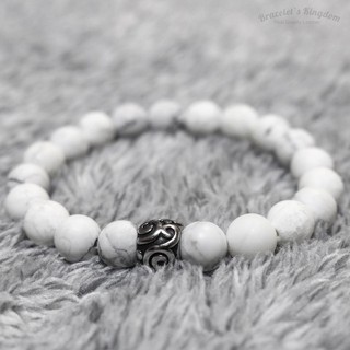 Live Simple Style กำไลหินแท้ (Howlite)