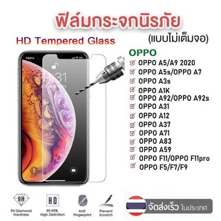 ฟิล์มใส ฟิล์มกระจก Oppo Reno 6 A16 A9/A5 2020 A92 A7 A3s A12 A31 F11 F11Pro F5 F7 F9 A1K Reno4 A53 ฟิล์มกันรอย ราคาส่ง