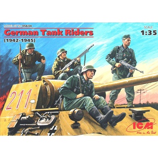 โมเดลประกอบ ICM Model 1/35 ICM35634 German Tank Riders (1942-1945), (4 figures)