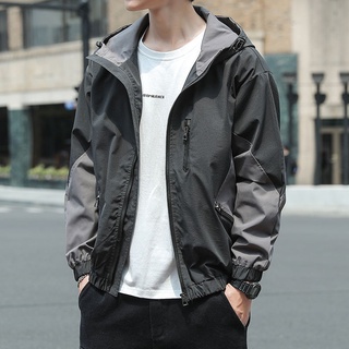 เสื้อแจ็คเก้ตผ้าร่ม เสื้อคลุมแขนยาวผู้ชาย เสื้อแจ็คเก็ต Jacket  รุ่นขนาด M-3XL