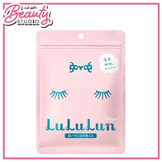 (แท้100%) Lululun Face Mask Pink  มาส์กหน้าลูลูลูนสูตรผิวแพ้ง่าย 7 แผ่น