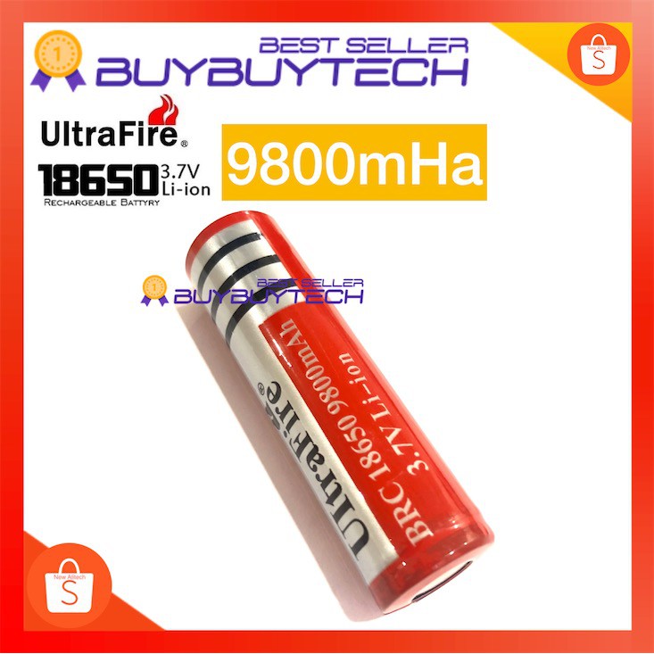 buybuytech-9900mah-ถ่านชาร์จ-แท่นชาร์ต-ถ่านชาร์ต-18650-ultrafire-3-7v-9900mah-เเท่นชาร์จ-usb