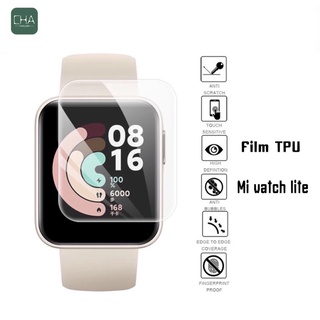 cha ฟิล์มฟ้องกันหน้าจอ ชนิด TPU สีใส แบบเต็มจอ สำหรับนาฬิก จอ LCD Xiaomi ฟิล์ม Mi Watch Lite Redmi Watch