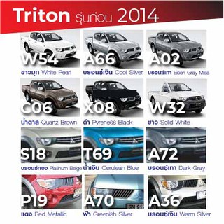 สีแต้มรถ Mitsubishi Triton รุ่นก่อน 2014 / มิตซูบิชิ ไทรทัน รุ่นก่อน 2014