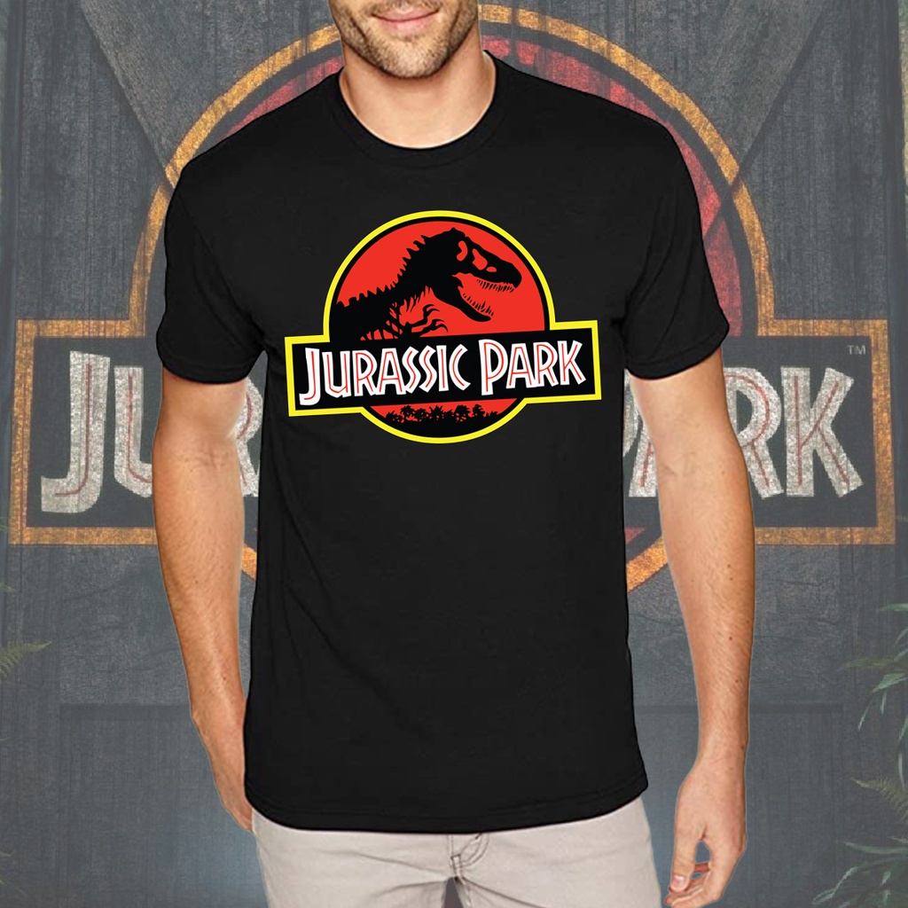 เสื้อยืด พิมพ์ลาย Hebat Jurassic Park Baju Lelaki สําหรับผู้ชาย ผ้าฝ้าย 100 Shopee Thailand 7281